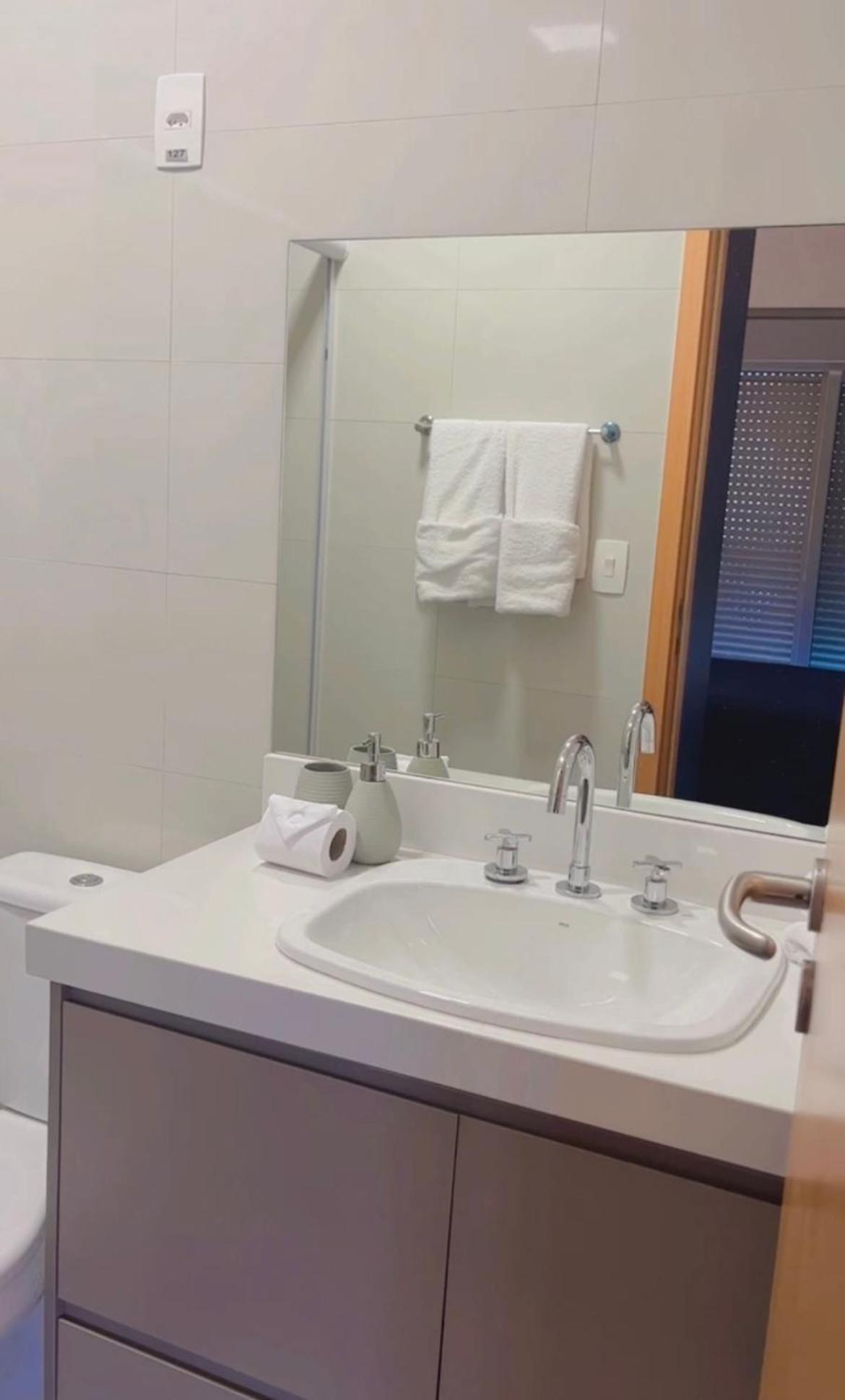 Flat Vista Mar Em Santos Apartman Kültér fotó